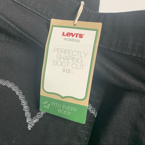 NWT Levi’s 512 Perfectly Shaping Bootcut Black Womens Jeans - Picture 9 of 14